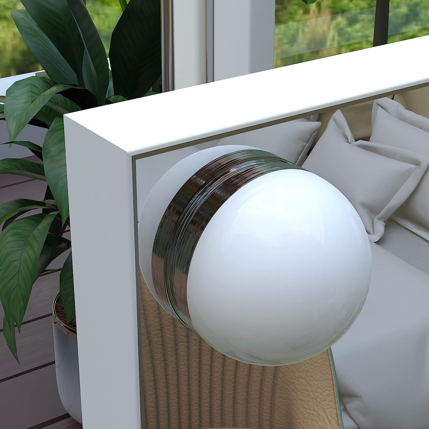 Illuminated Vanity Mirror with Touch Control - LED Makeup and Dressing Tabletop/Wall Mirror
