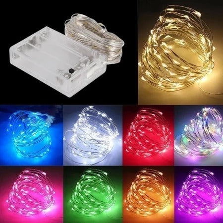 Fairy String Lights 10M – Battery Box LED Lamp for Romantic Home Lighting