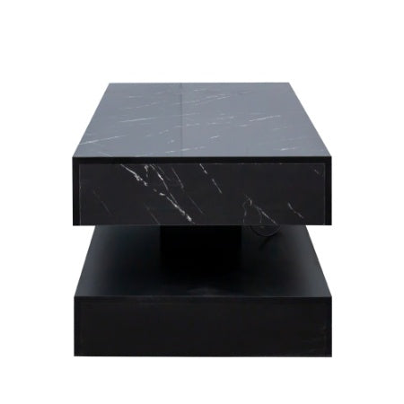 Modern LED Coffee Table 6.93" High – Elegant Living Room Center Table with RGB Lights