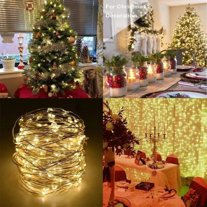 Fairy String Lights 10M – Battery Box LED Lamp for Romantic Home Lighting