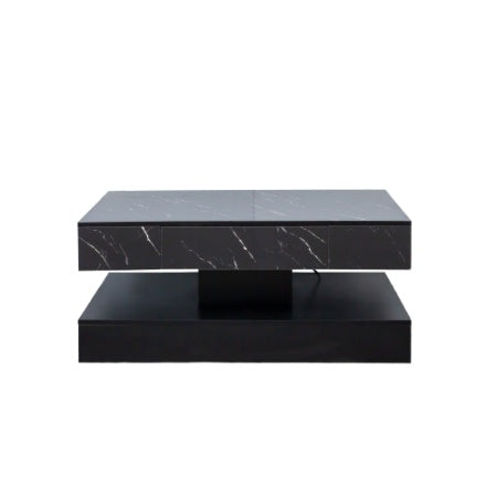Modern LED Coffee Table 6.93" High – Elegant Living Room Center Table with RGB Lights