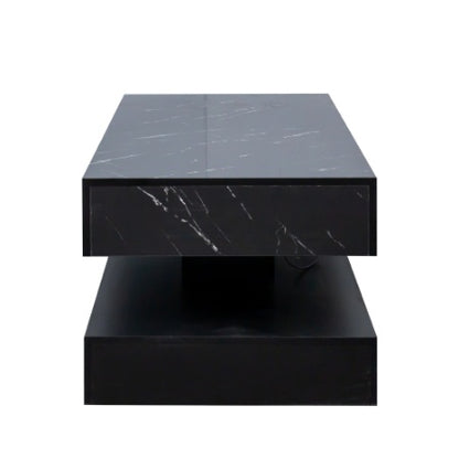 Modern LED Coffee Table 6.93" High – Elegant Living Room Center Table with RGB Lights