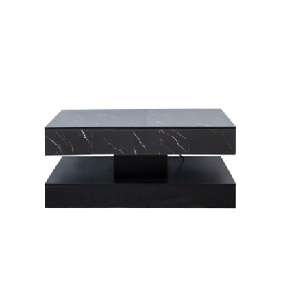 Modern LED Coffee Table 6.93" High – Elegant Living Room Center Table with RGB Lights